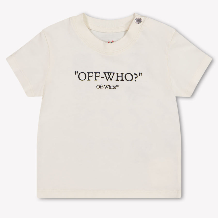 Off-White Baby Jungen T-Shirt In Grauweiß