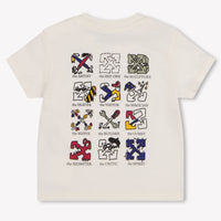 Off-White Baby Jungen T-Shirt In Grauweiß