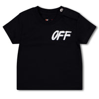 Off-White Baby Jungen T-Shirt In Schwarz
