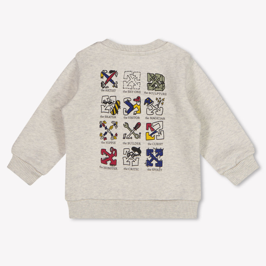 Off-White Bébé Garçons Pull en Gris