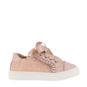 Andanines infantis sapatos de garotas rosa claro