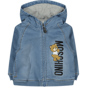 Jeans de jaqueta unissex de bebê Moschino