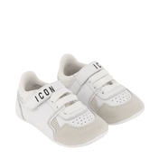 Dsquared2 baby unisex sneakers hvid