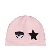 Chiara ferragni baby flickor hatt rosa