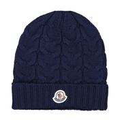 Moncler Kinders Unisex Muts Navy