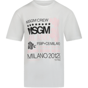 MSGM Kinder-T-Shirt Weiß