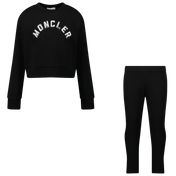 Moncler Kids Boys Jogging Suit Black