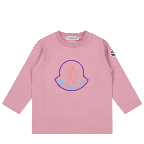 Moncler Baby Meisjes T-Shirt Roze 3/6
