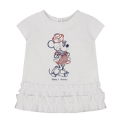 Monennalisa Baby Girls Dress White