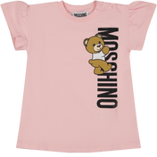 Moschino baby flickor klär ljusrosa rosa