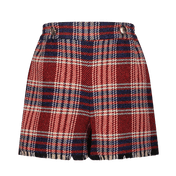 Monnisa para niñas para niños pantalones cortos rojos