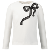 Monnalisa Children's Girls T-shirt Off White