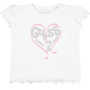 Camiseta de Guess Baby Girls White