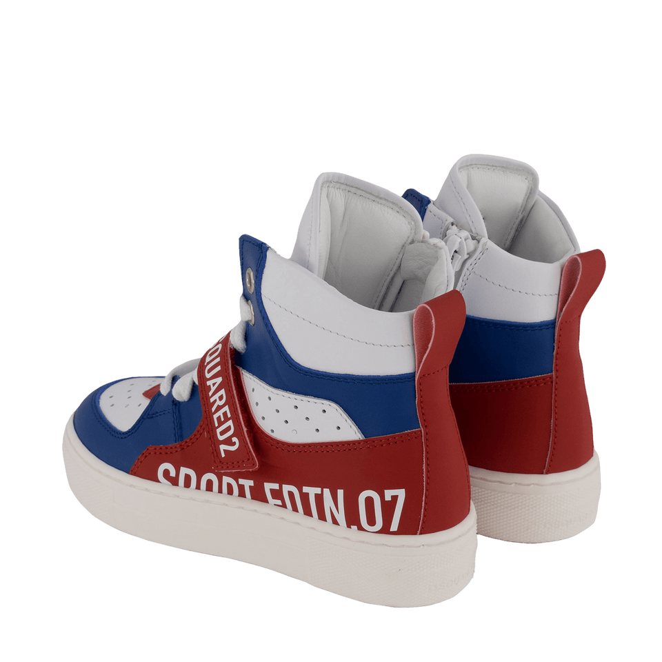 Dsquared2 Kinder Unisex Sneakers Cobalt Blauw