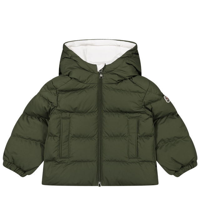 Khaki moncler clearance coat