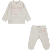 Moschino Baby Girls Jogging Suit jasnoróżowy