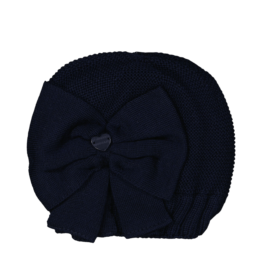 MonnaLisa Baby Girls Beanie Navy