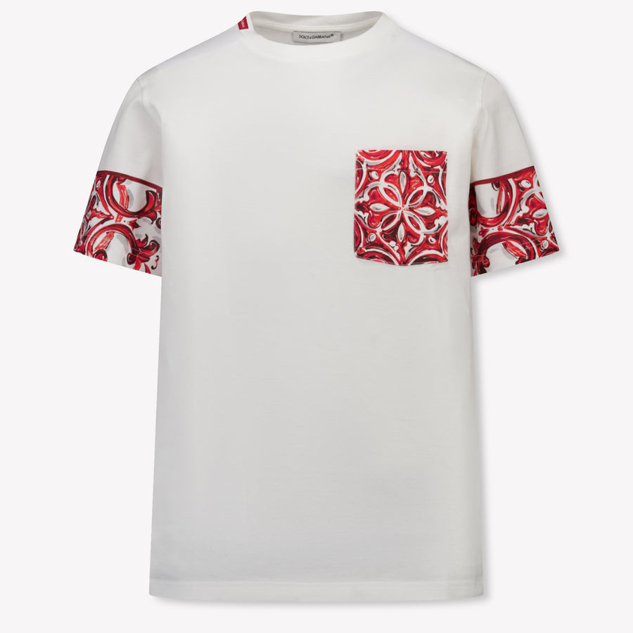 Dolce & Gabbana Kinder Jongens T-Shirt In Wit