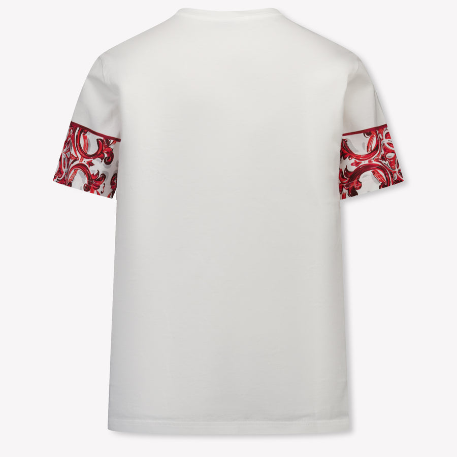 Dolce & Gabbana Kinder Jongens T-Shirt In Wit