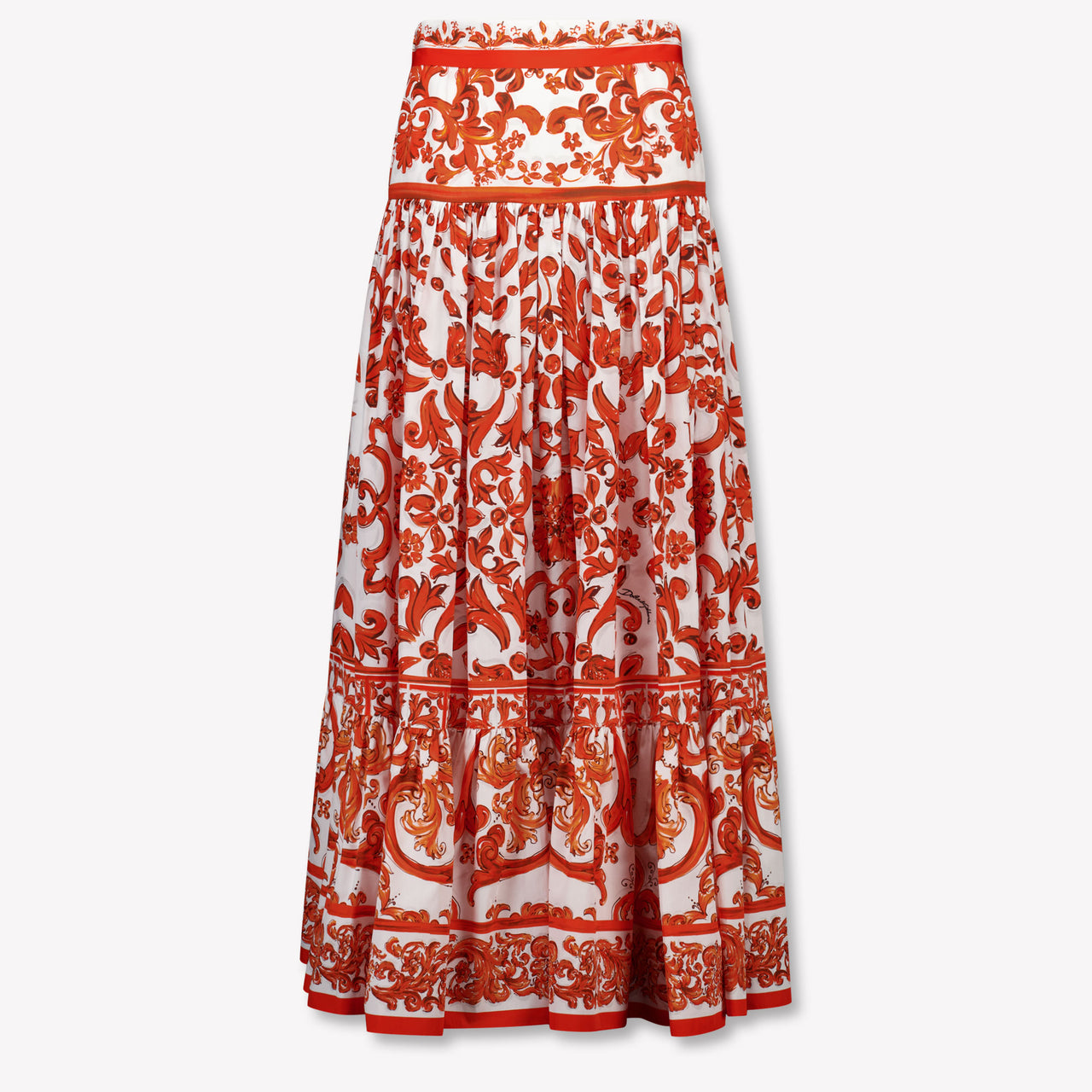 Dolce & Gabbana Kinder Mädchen Rock rein Orange