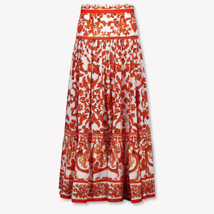 Dolce & Gabbana Kinder Mädchen Rock rein Orange