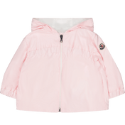 Moncler baby unisex bunda světle růžová
