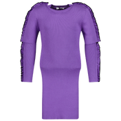 MSGM Dziewczęce Dress Dress Lilac