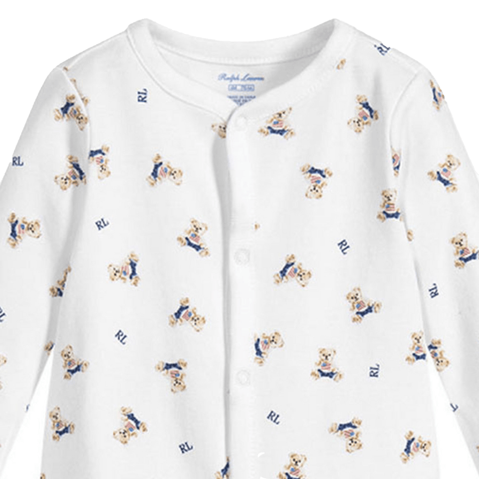 Ralph Lauren Bebé Chicos Traje de caja Blanco