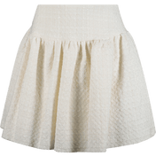 Monnalisa Children's Girls Skirt Off White