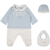 Fendi Unisexe Boîte en boîte Bleu Clair