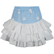 Monennalisa Children's Girls Skirt Blue Blue