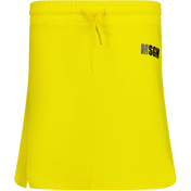MSGM Børns nederdel gul