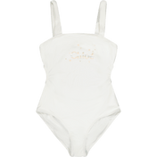Chloe Childre's Girls Swimwear White White