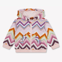 Missoni Bébé Filles Cardigan en Rose Léger