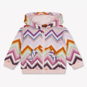 Missoni Bébé Filles Cardigan en Rose Léger