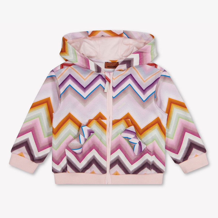 Missoni Bébé Filles Cardigan en Rose Léger