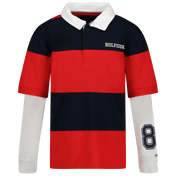 Tommy Hilfiger Kids Boys Polo Red