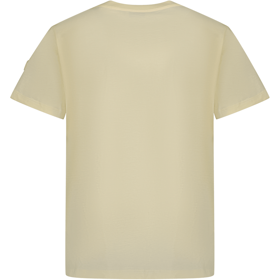 Moncler Kinder Jongens T-Shirt Geel