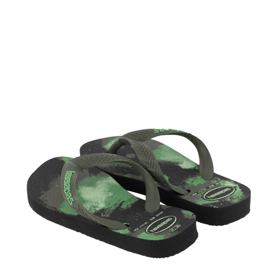 Havaianas Kinder Jongens Slippers Zwart