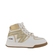 Monnalisa para niños zapatillas de zapatillas de oro