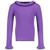 MSGM para niñas para niños suéter lila