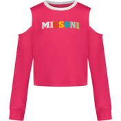 Suéter infantil missoni fúcsia