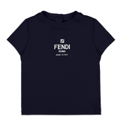 T-shirt unisex di Fendi baby unisex blu