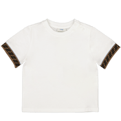 Fendi Baby Unisex Camiseta blanca