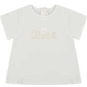 Chloe baby jenter t-skjorte av hvitt