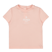 T-shirt di Fendi per bambine rosa chiaro