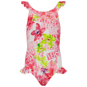 Versace barnflickor badkläder fluor rosa