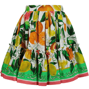 Dětská sukně Dolce & Gabbana zelená