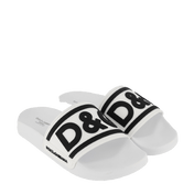 Dolce & Gabbana Kids Unisex Flip-Flops White