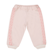 Pantaloni da bambine Fendi Pantaloni rosa